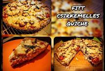 Fitt csirkemelles quiche