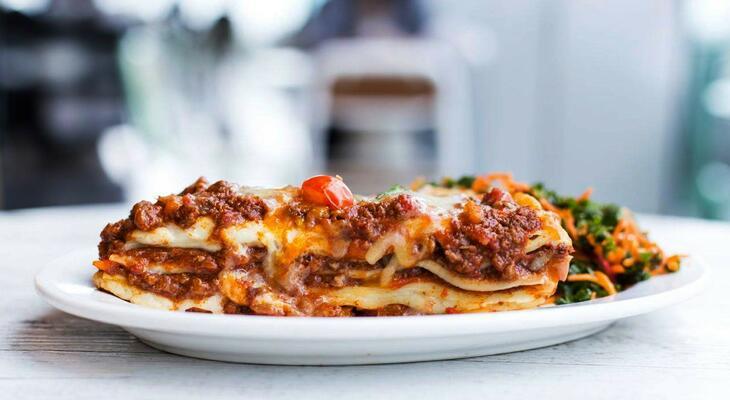 Lasagne vegetáriánius verzióban Vegetáriánus lasagne