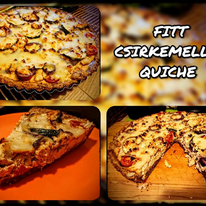 Fitt csirkemelles quiche Fitt csirkemelles quiche